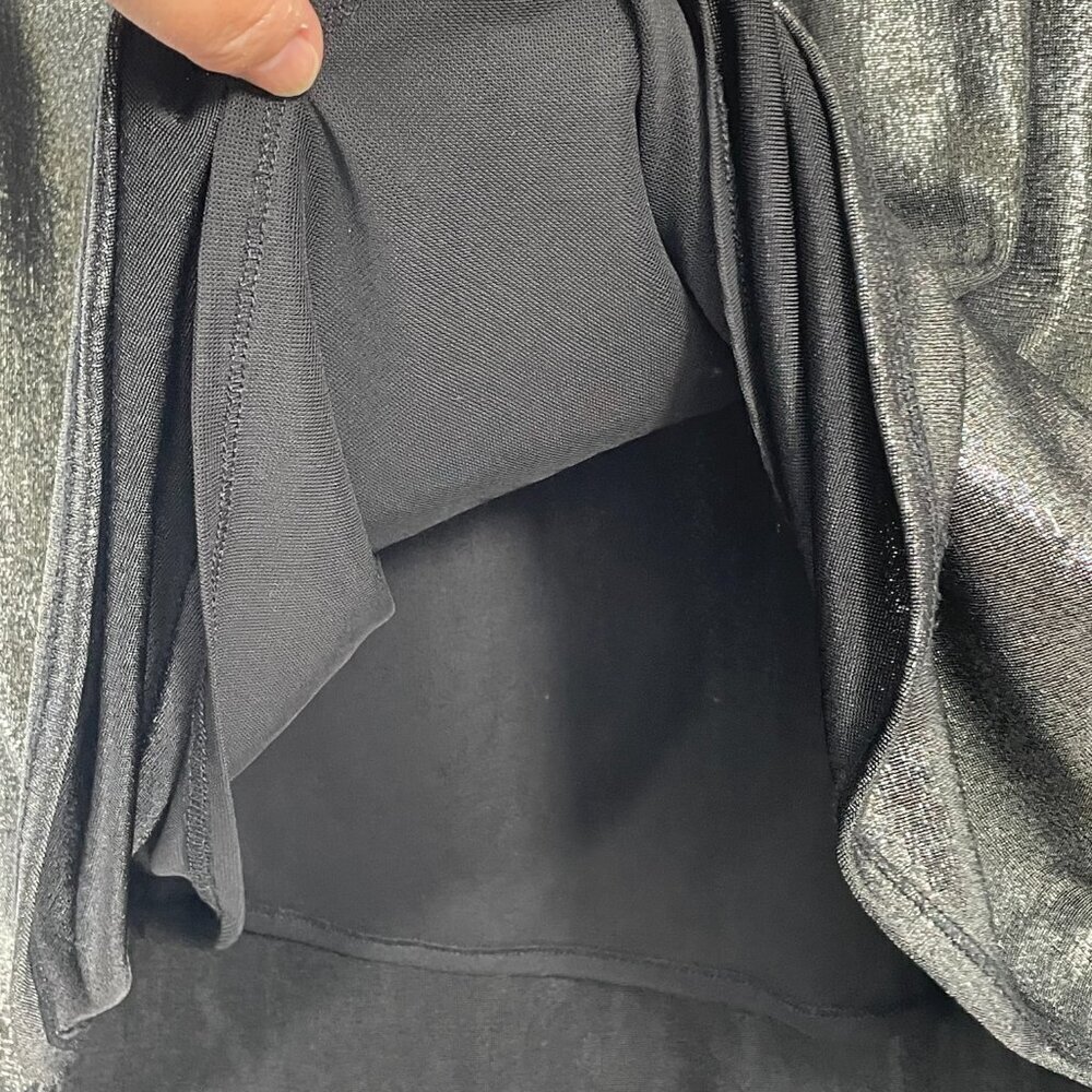 RACHEL Rachel Roy Silver-Gray Metallic Chain-Strap Racerback V-Neck Tank Top XL - Picture 11 of 14